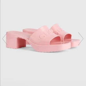 GUCCI rubber upper and sole sandal rubber shoes